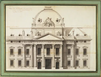 Diseño para la Ecole Militaire, París, 1751